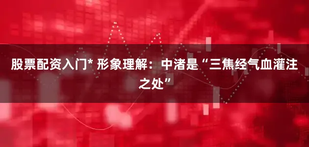 股票配资入门* 形象理解：中渚是“三焦经气血灌注之处”